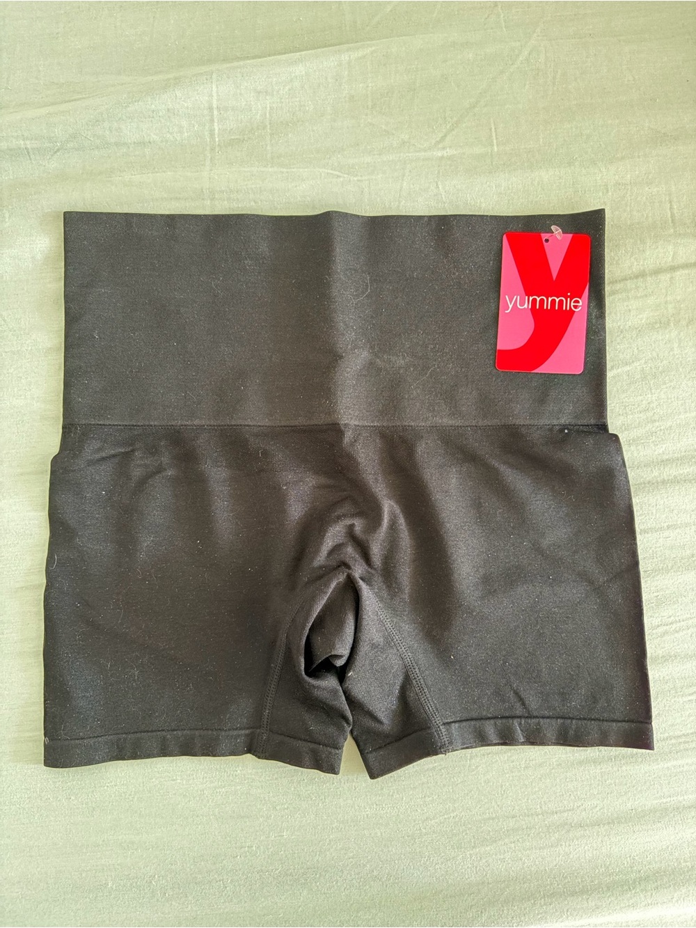 Yummie Mona Black High-Waist Shaping Shorts